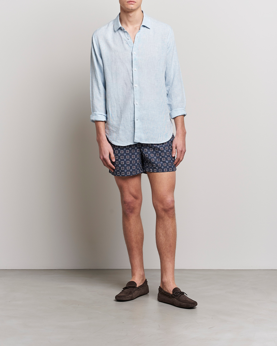 Mies | Uimahousut | Ripa Ripa | Scirocco Printed Swimshorts Blue