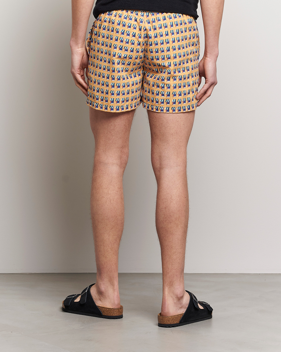 Mies | Uimahousut | Ripa Ripa | Finestre Sul Mare Printed Swimshorts Yellow