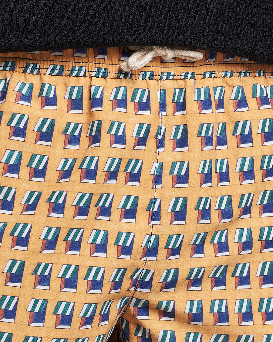 Mies | Uimahousut | Ripa Ripa | Finestre Sul Mare Printed Swimshorts Yellow