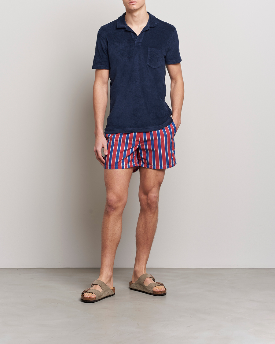 Mies | Uimahousut | Ripa Ripa | Monterosso Striped Swimshorts Red/Blue