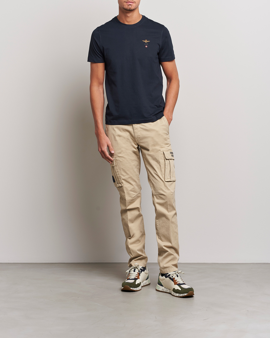 Mies | T-paidat | Aeronautica Militare | TS1580 Crew Neck Tee Navy