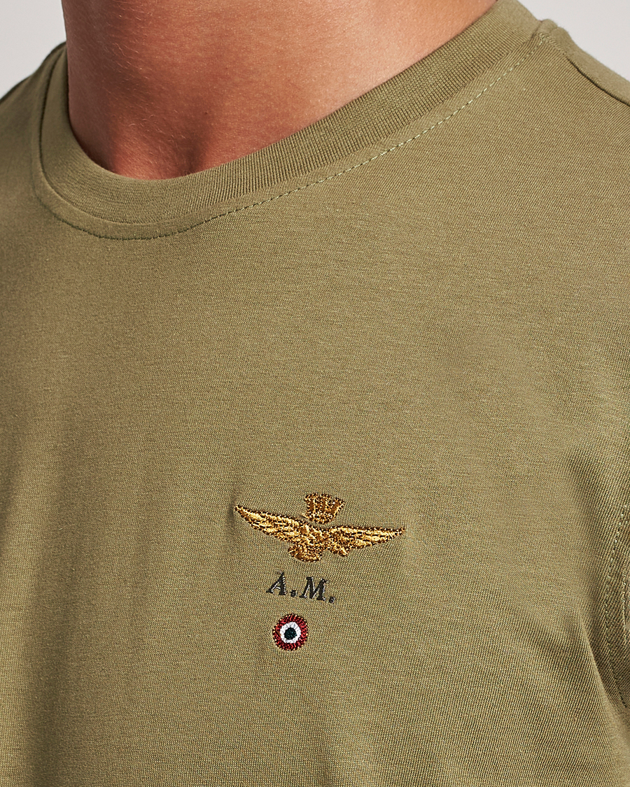 Mies | T-paidat | Aeronautica Militare | TS1580 Crew Neck Tee Green