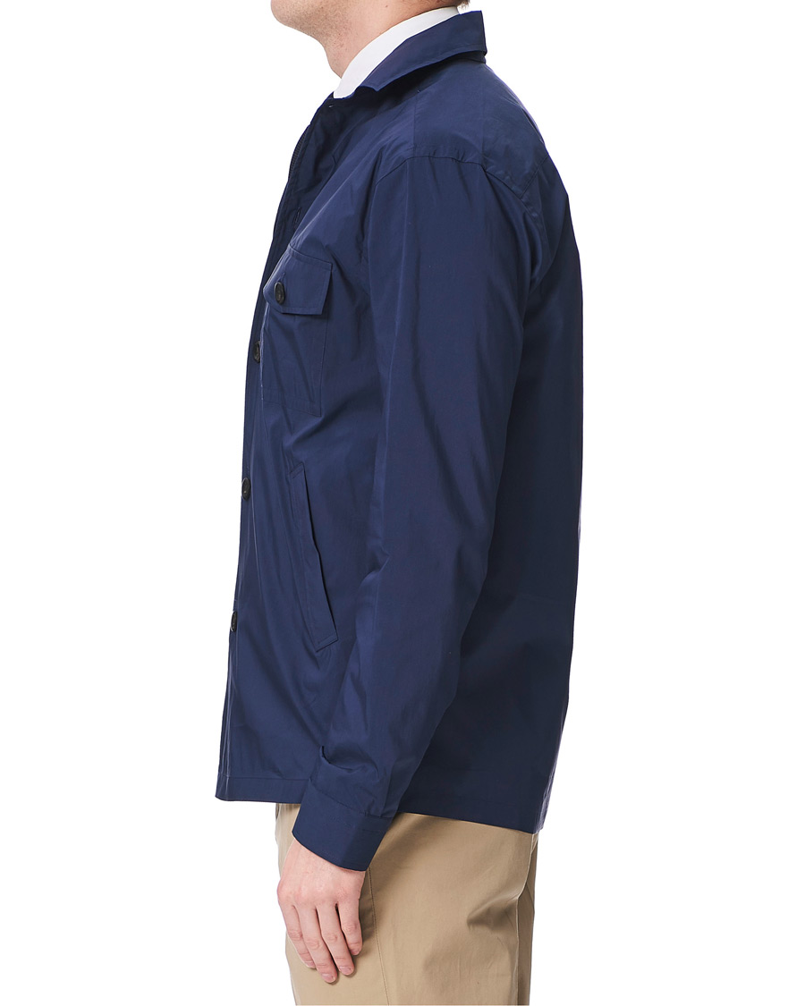 Mies | Kauluspaidat | Eton | Cotton/Nylon Overshirt Navy