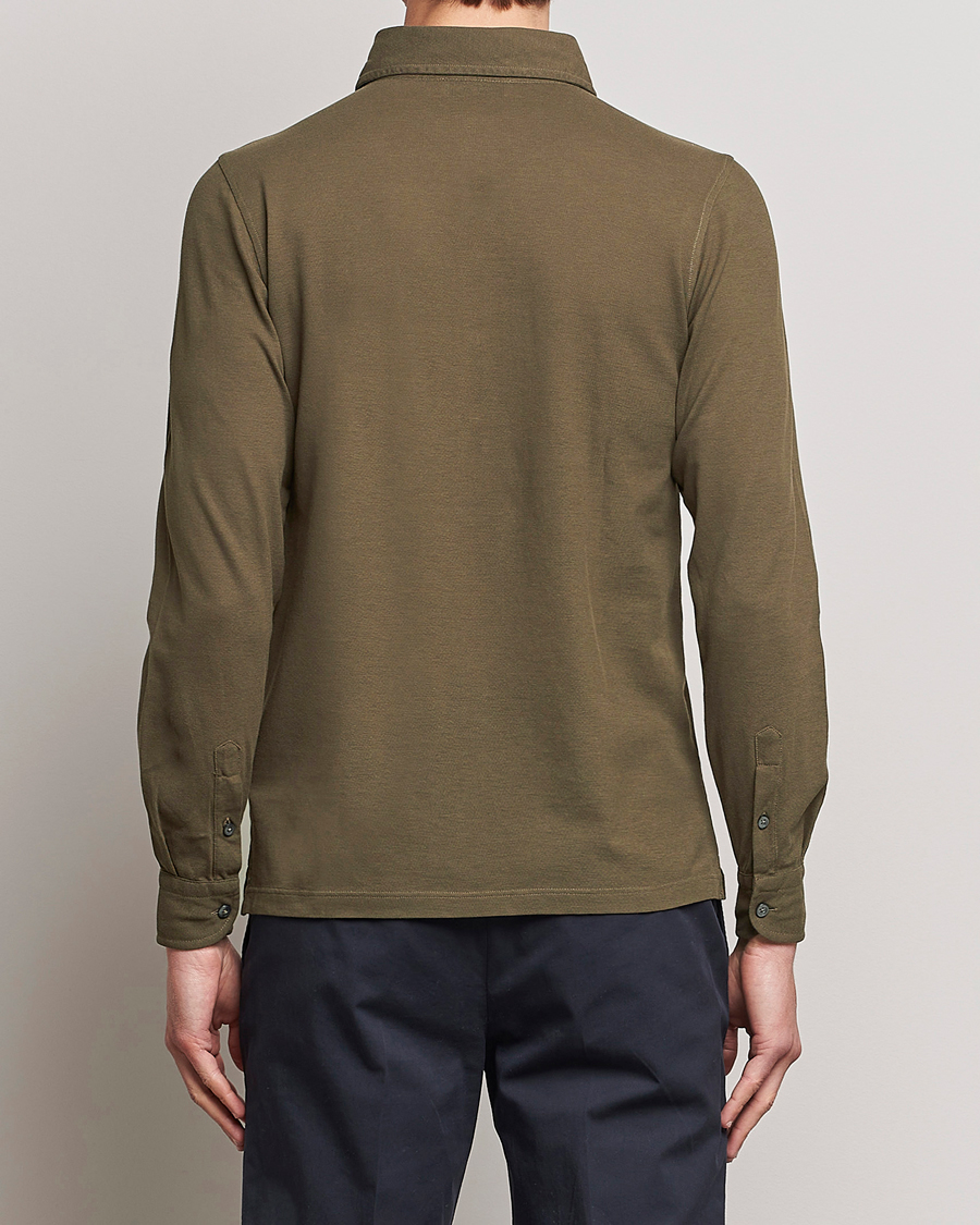 Mies | Kauluspaidat | Gran Sasso | Popover Shirt Dark Brown