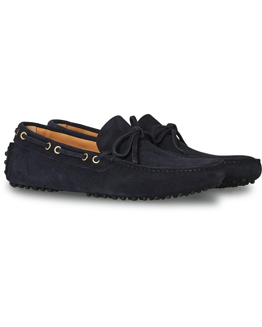 Mies | Car Shoe Driver Moccasin Navy Suede | Car Shoe | Driver Moccasin Navy Suede