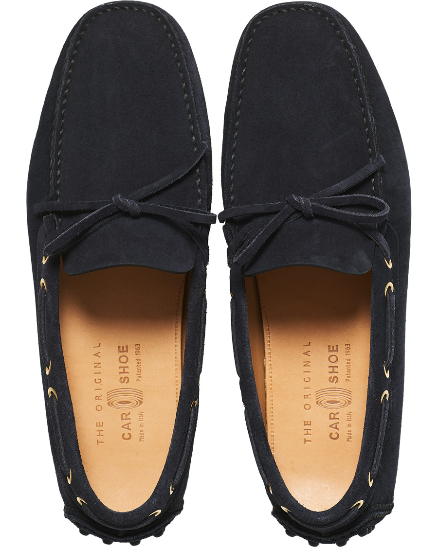 Mies | Car Shoe Driver Moccasin Navy Suede | Car Shoe | Driver Moccasin Navy Suede