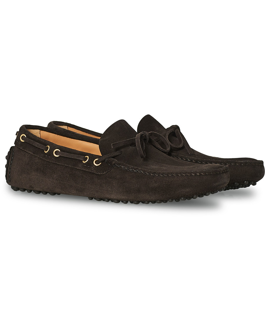 Mies | Car Shoe Driver Moccasin Dark Brown Suede | Car Shoe | Driver Moccasin Dark Brown Suede