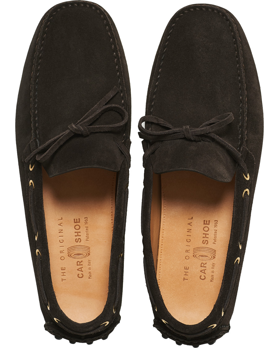 Mies | Car Shoe Driver Moccasin Dark Brown Suede | Car Shoe | Driver Moccasin Dark Brown Suede