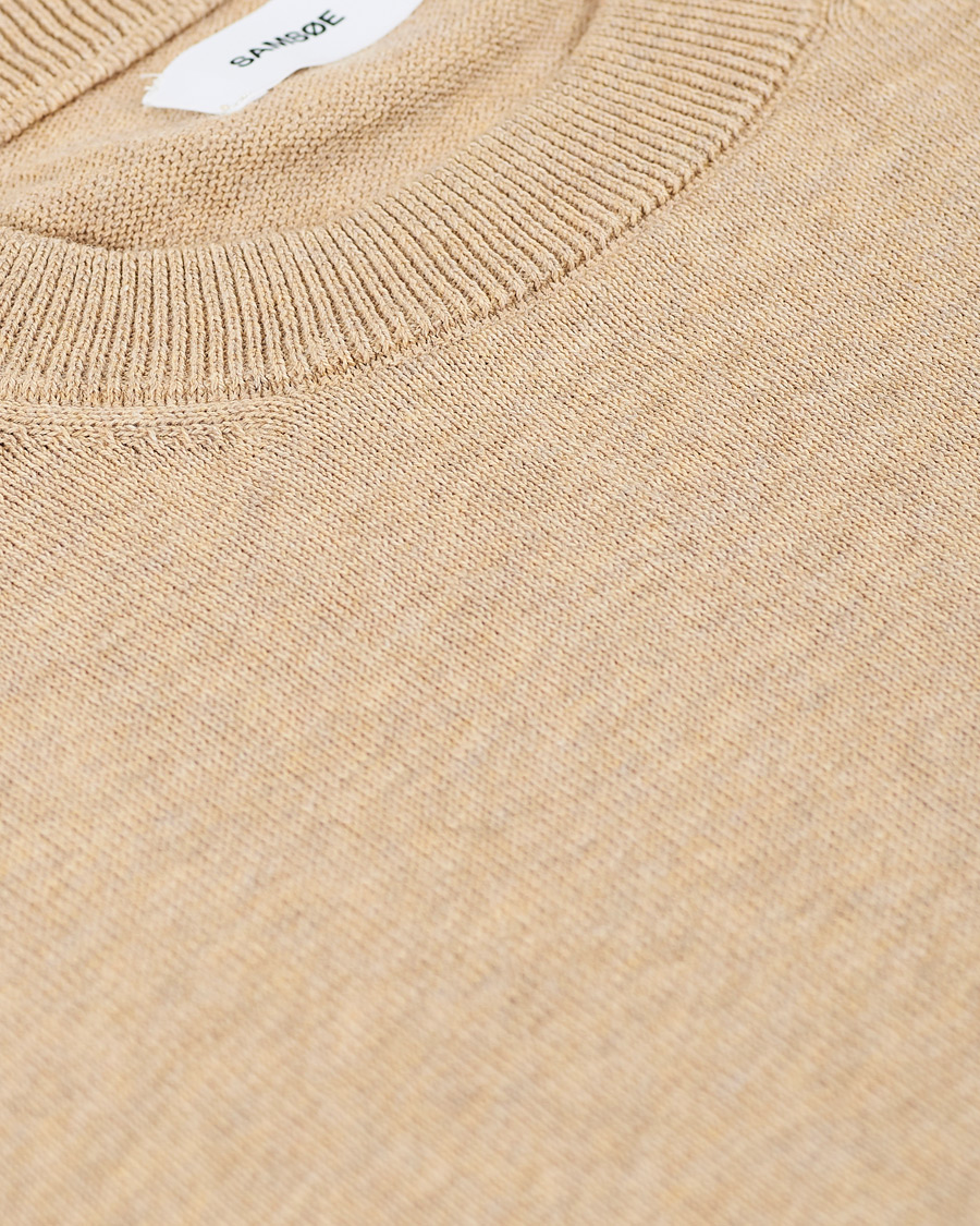 Mies | Puserot | Samsøe Samsøe | Samsøe & Samsøe Thijs Cotton/Cashmere Crew Neck Humus