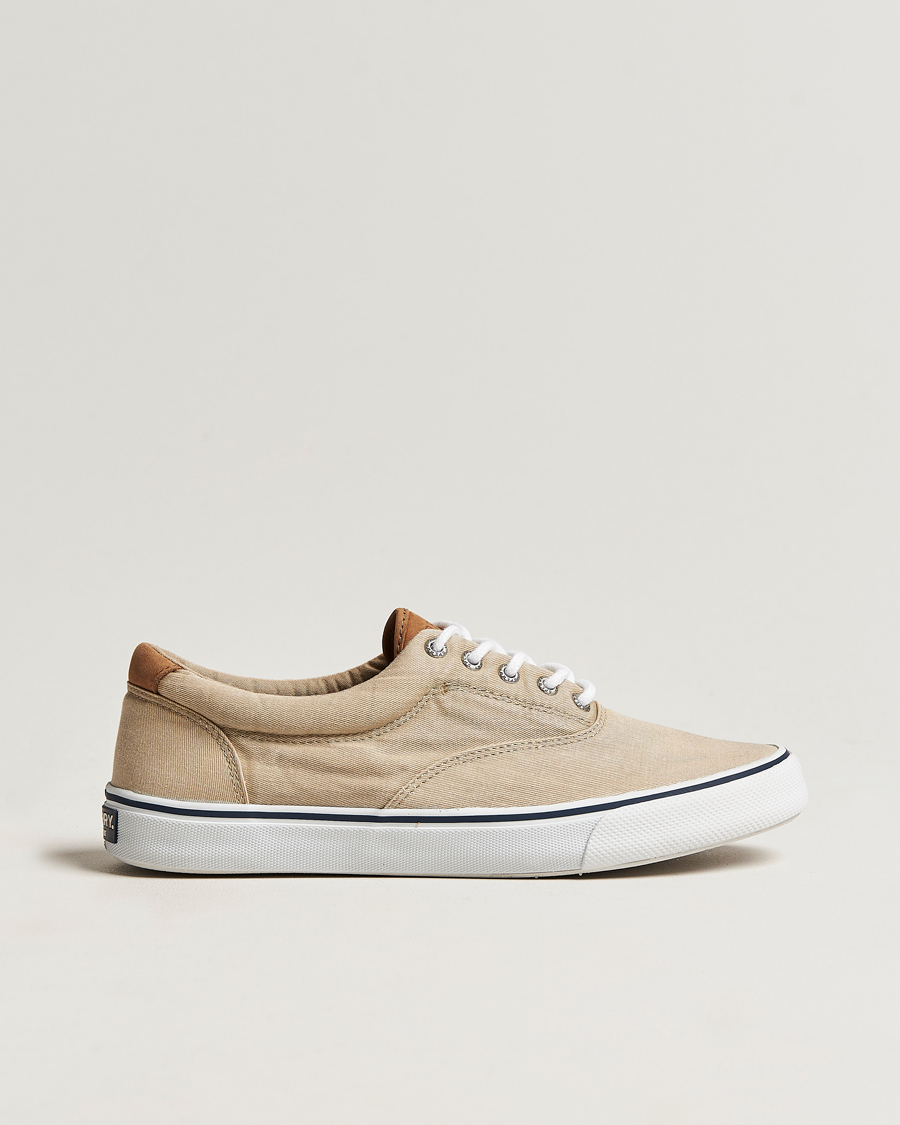 Mies | Sperry Striper II Canvas Sneaker Beige | Sperry | Striper II Canvas Sneaker Beige