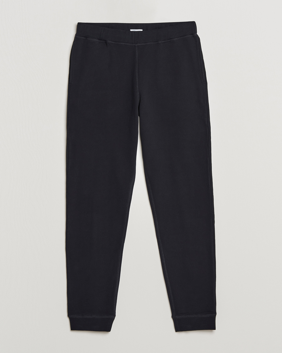Mies | Housut | Sunspel | Cotton Loopback Track Pants Black