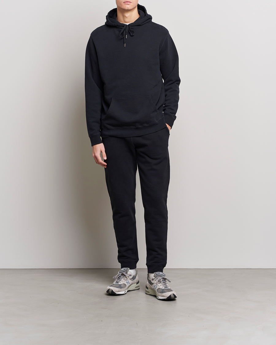 Mies | Housut | Sunspel | Cotton Loopback Track Pants Black