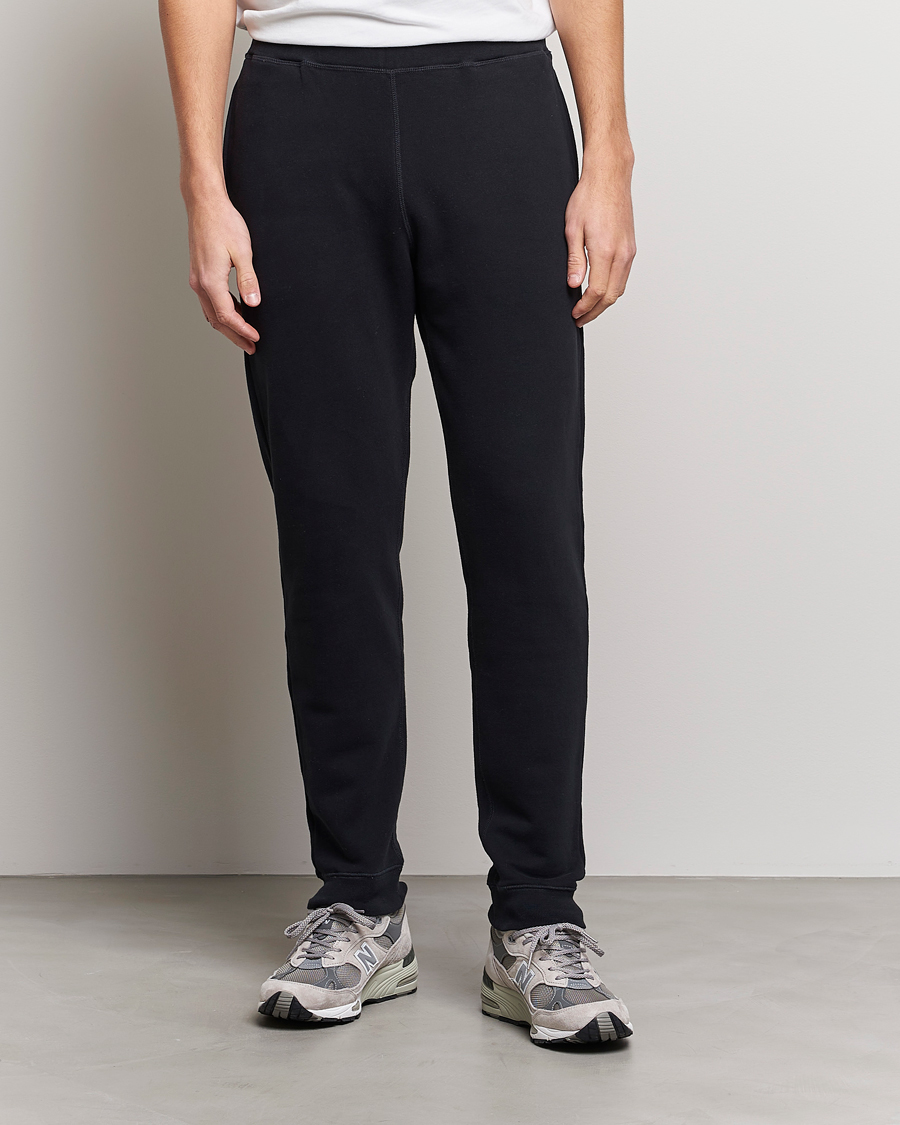 Mies | Housut | Sunspel | Cotton Loopback Track Pants Black