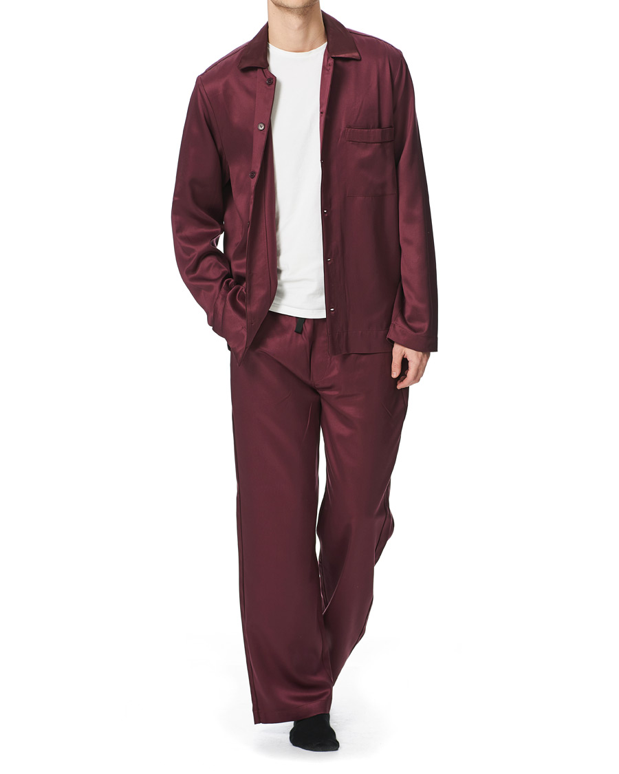 Mies | Yöpuvut ja kylpytakit | CDLP | Home Suit Long Sleeve Top Burgundy