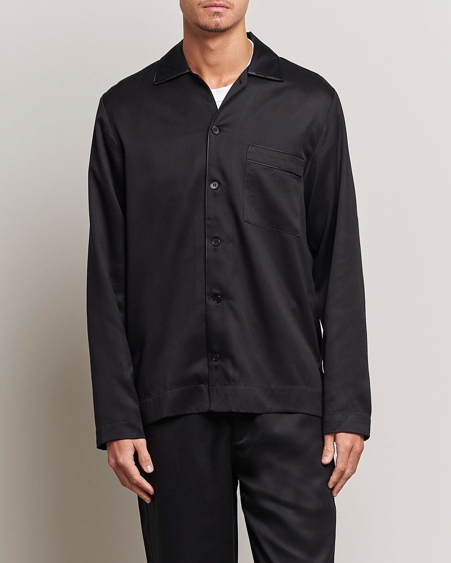 Mies | Yöpaidat | CDLP | Home Suit Long Sleeve Top Black