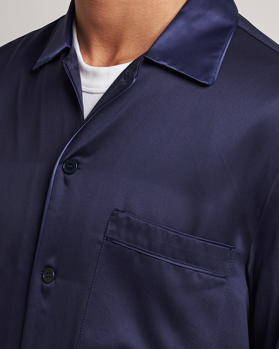 Mies | Yöpuvut ja kylpytakit | CDLP | Home Suit Long Sleeve Top Navy Blue