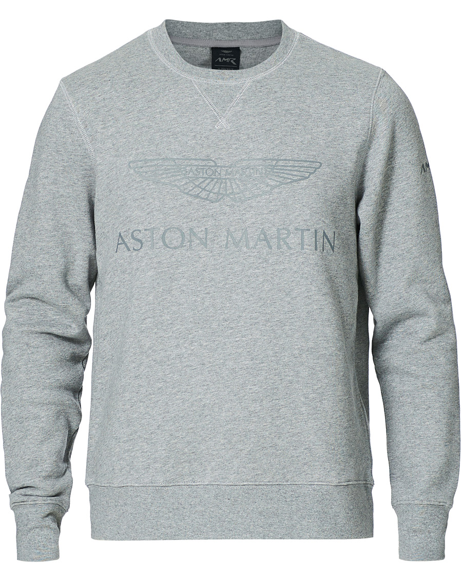 Mies | Puserot | Hackett | AMR Wings Logo Sweatshirt Grey Marl