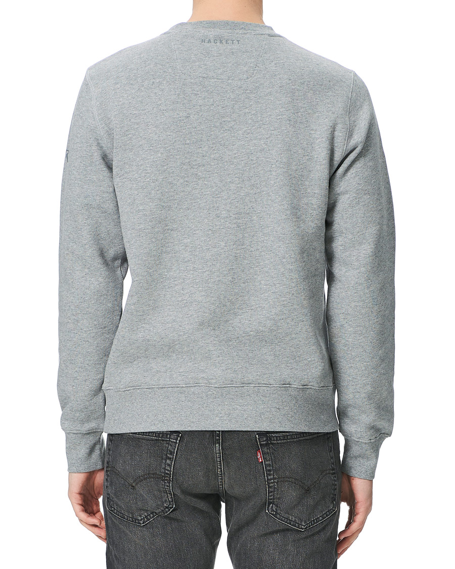 Mies | Puserot | Hackett | AMR Wings Logo Sweatshirt Grey Marl
