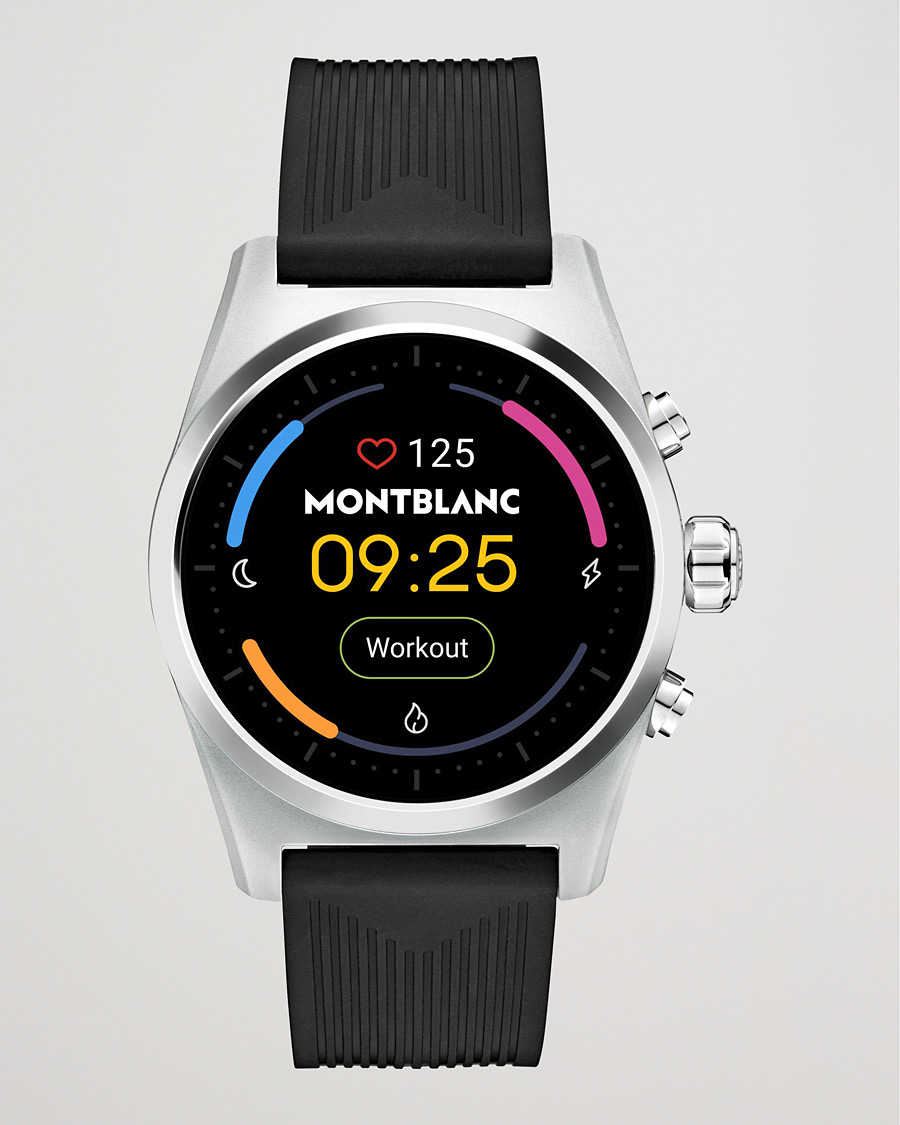 Miehet | Kumiranneke | Montblanc | Summit Lite Smartwatch Grey/Black Rubber Strap