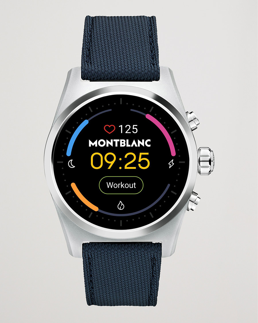 Miehet |  | Montblanc | Summit Lite Smartwatch Grey/Blue Fabric Strap