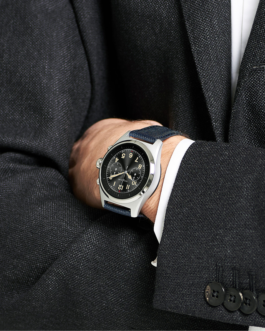 Mies | Tekstiiliranneke | Montblanc | Summit Lite Smartwatch Grey/Blue Fabric Strap