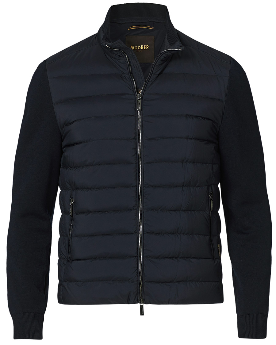 Mies | Takit | MooRER | Hybrid Padded Jacket Dark Blue