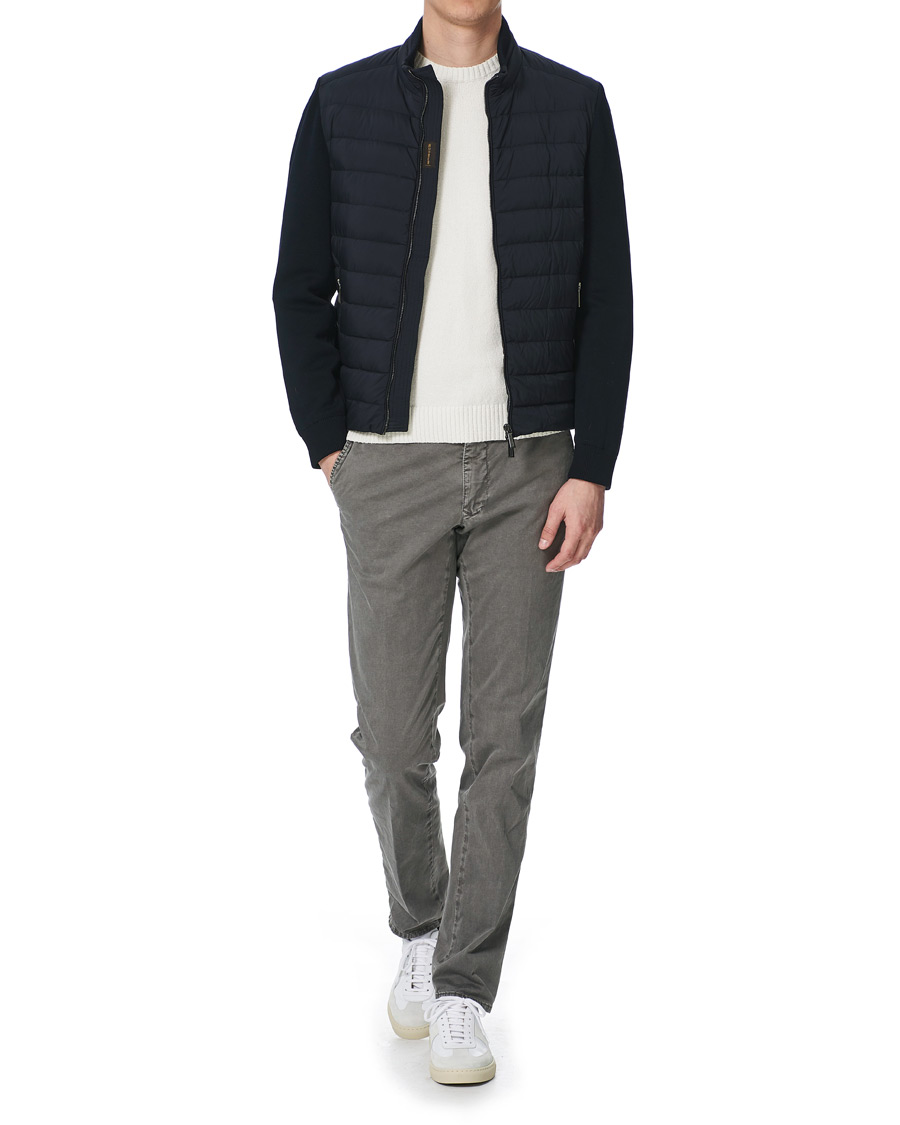 Mies | Takit | MooRER | Hybrid Padded Jacket Dark Blue