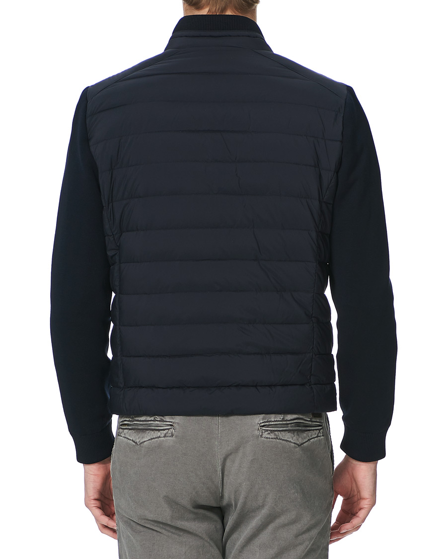Mies | Takit | MooRER | Hybrid Padded Jacket Dark Blue