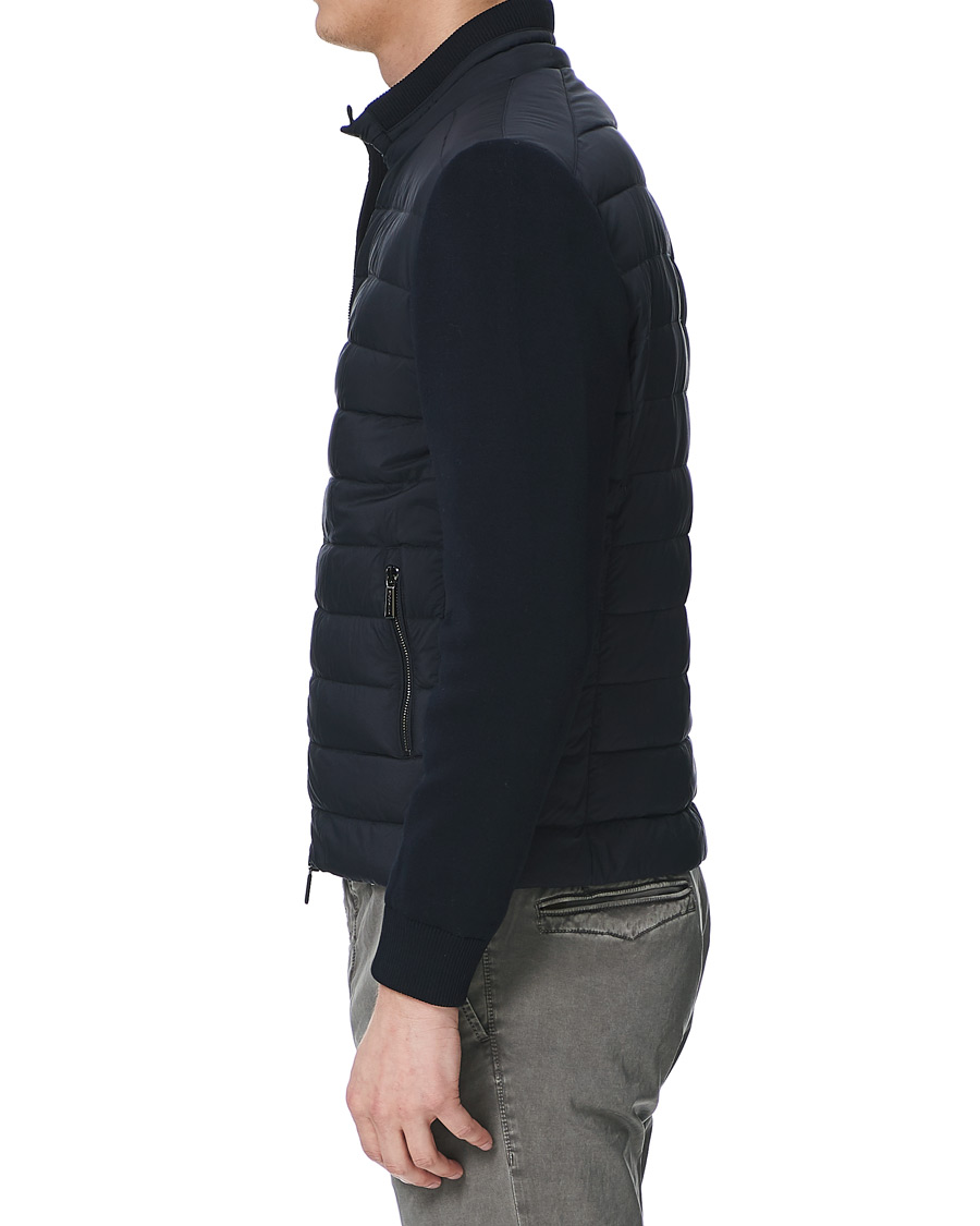 Mies | Takit | MooRER | Hybrid Padded Jacket Dark Blue
