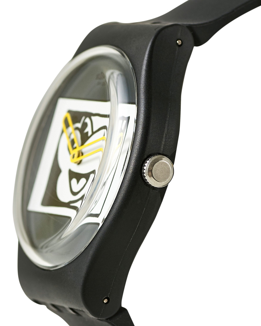 Mies | Swatch Swatch x Keith Haring Mickey Blanc sur Noir | Swatch | x Keith Haring Mickey Blanc sur Noir