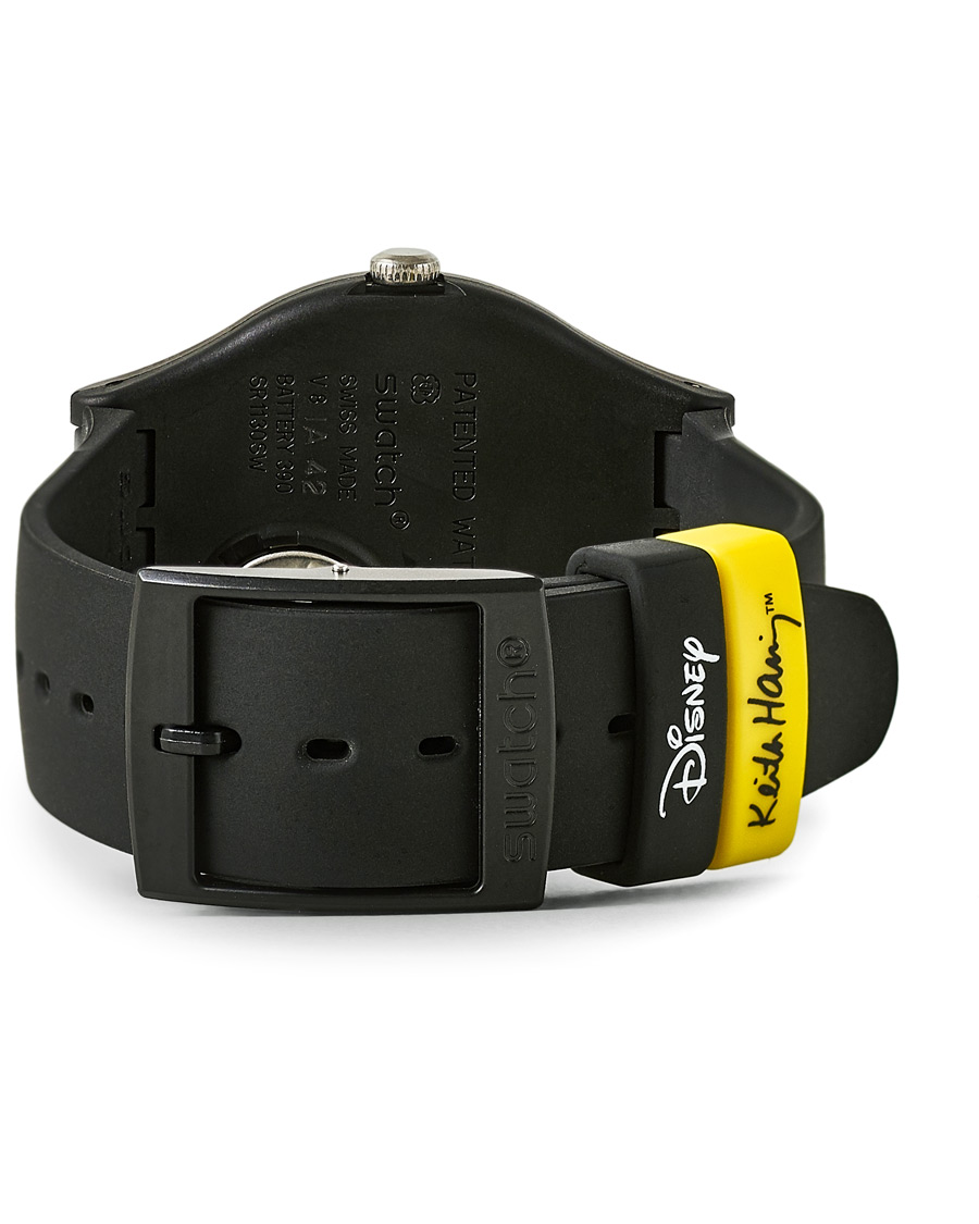 Mies | Swatch Swatch x Keith Haring Mickey Blanc sur Noir | Swatch | x Keith Haring Mickey Blanc sur Noir