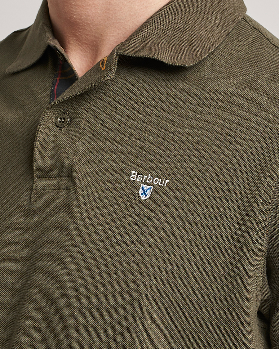 Mies | Pikeet | Barbour Lifestyle | Tartan Pique Polo Olive