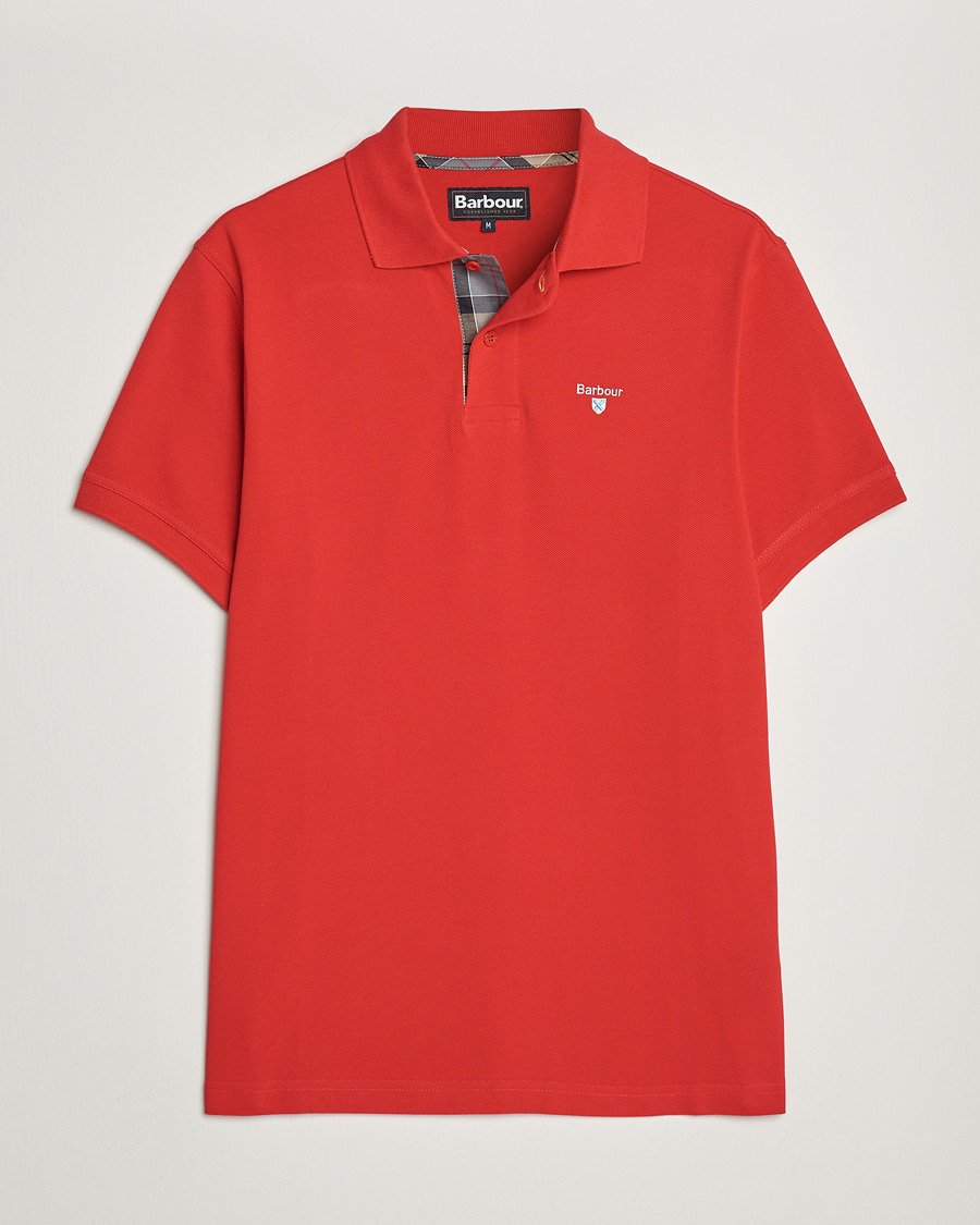 Mies | Pikeet | Barbour Lifestyle | Tartan Pique Polo Red