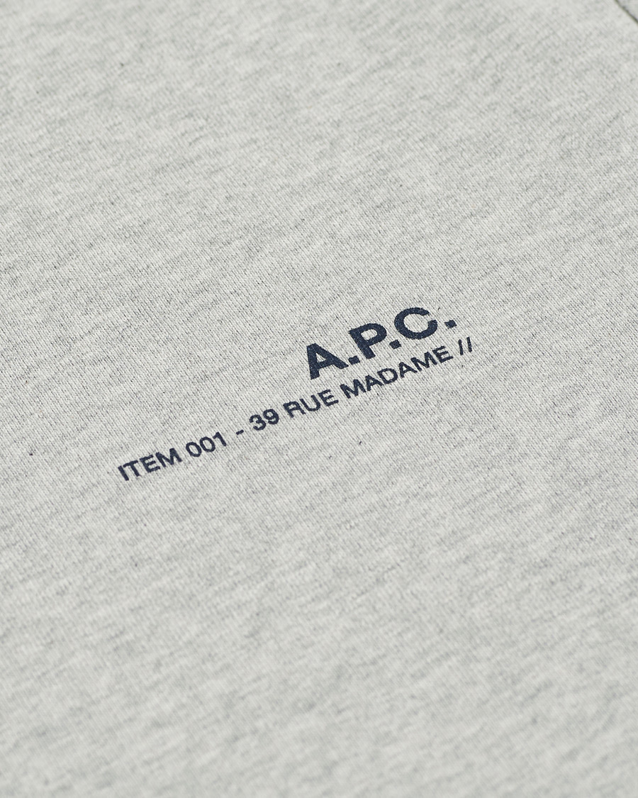 Mies | Puserot | A.P.C. | Item Crew Neck Sweatshirt Heather Grey