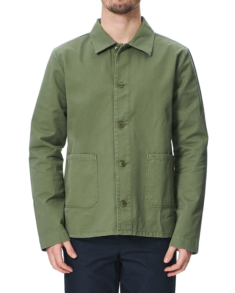 Mies | Kauluspaidat | A.P.C. | Kerlouan Shirt Jacket Olive