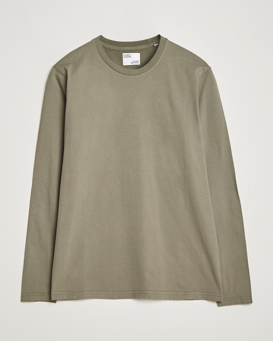 Mies | T-paidat | Colorful Standard | Classic Organic Long Sleeve T-shirt Dusty Olive