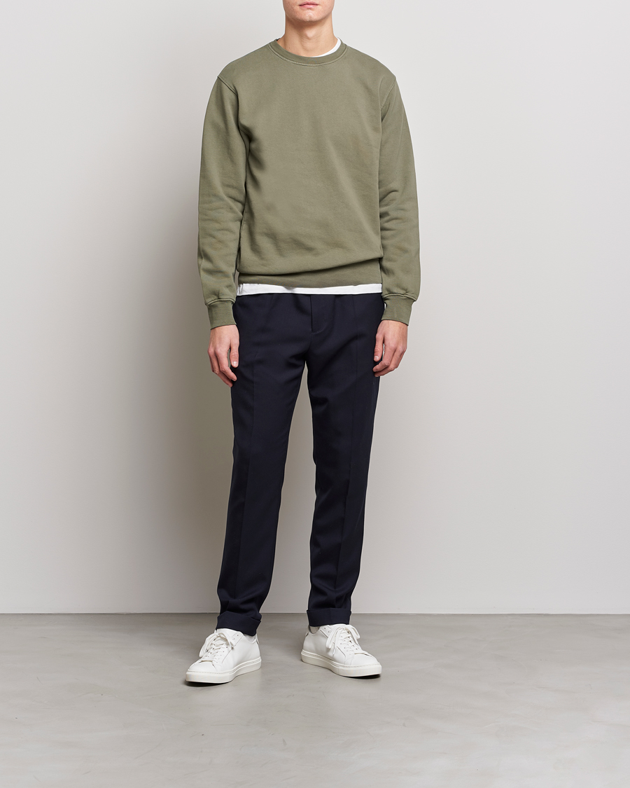 Mies |  | Colorful Standard | Classic Organic Crew Neck Sweat Dusty Olive