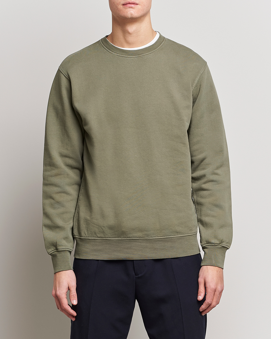 Mies |  | Colorful Standard | Classic Organic Crew Neck Sweat Dusty Olive