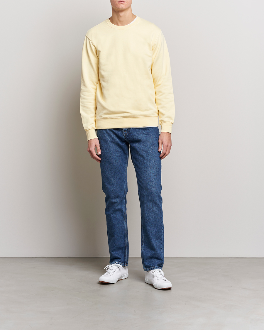 Mies | Puserot | Colorful Standard | Classic Organic Crew Neck Sweat Soft Yellow