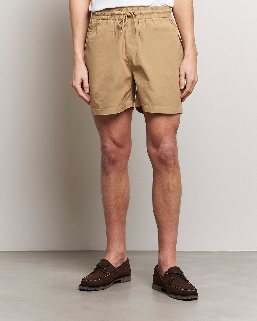 Mies | Kurenauha-shortsit | Colorful Standard | Classic Organic Twill Drawstring Shorts Desert Khaki