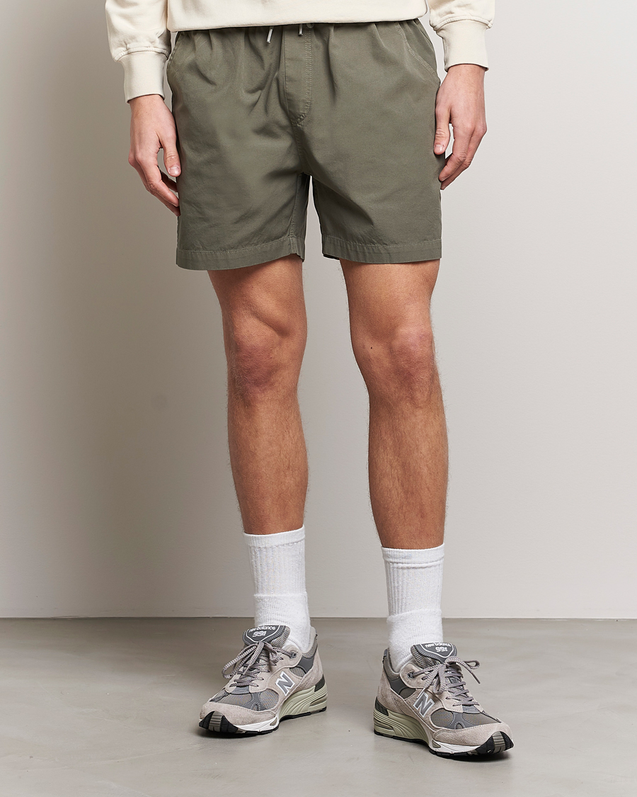 Mies | Shortsit | Colorful Standard | Classic Organic Twill Drawstring Shorts Dusty Olive