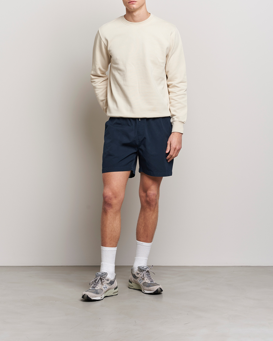 Mies | Shortsit | Colorful Standard | Classic Organic Twill Drawstring Shorts Navy Blue