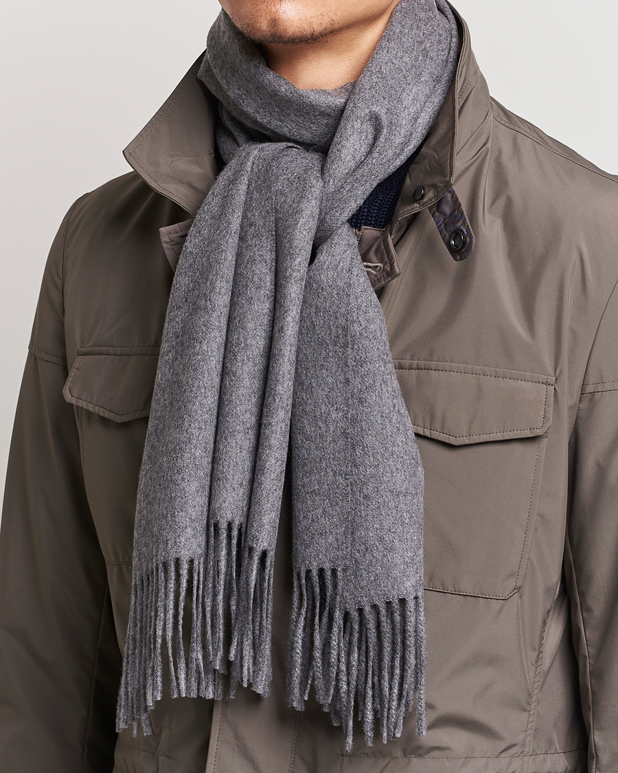 Mies | Kaulaliinat | Piacenza Cashmere | Cashmere Scarf Grey Melange