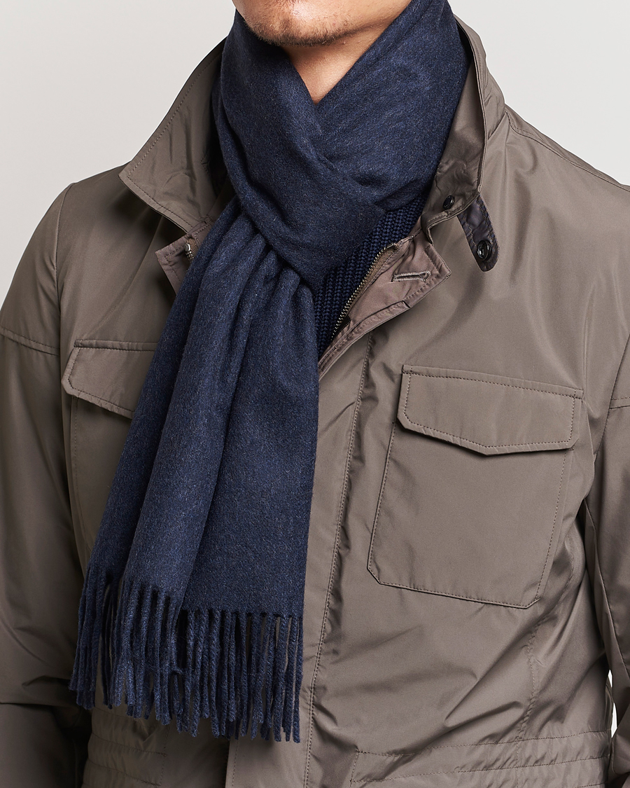 Mies | Kaulaliinat | Piacenza Cashmere | Cashmere Scarf Navy Melange