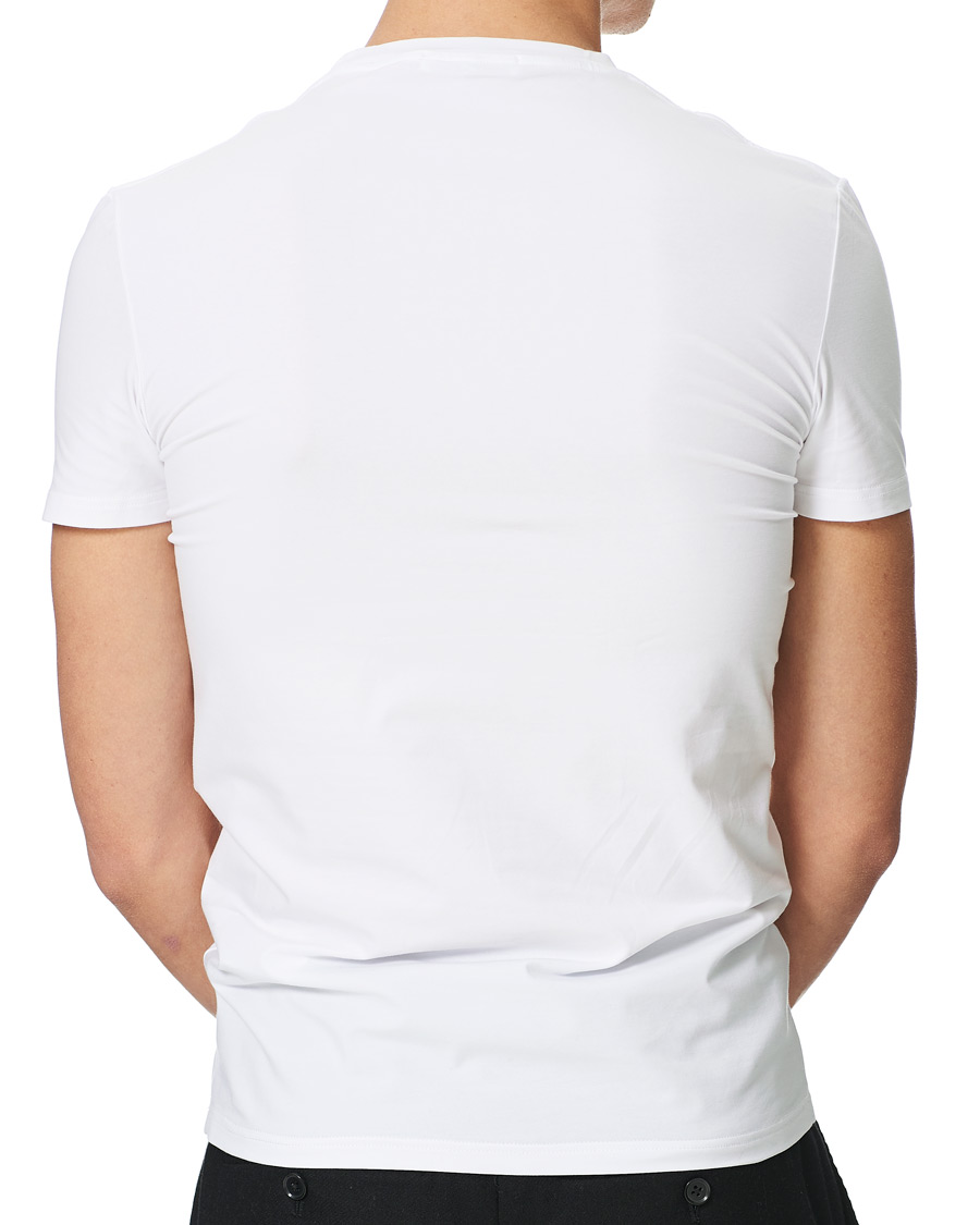 Mies | T-paidat | Zegna | Cotton Stretch Crew Neck T-Shirt White