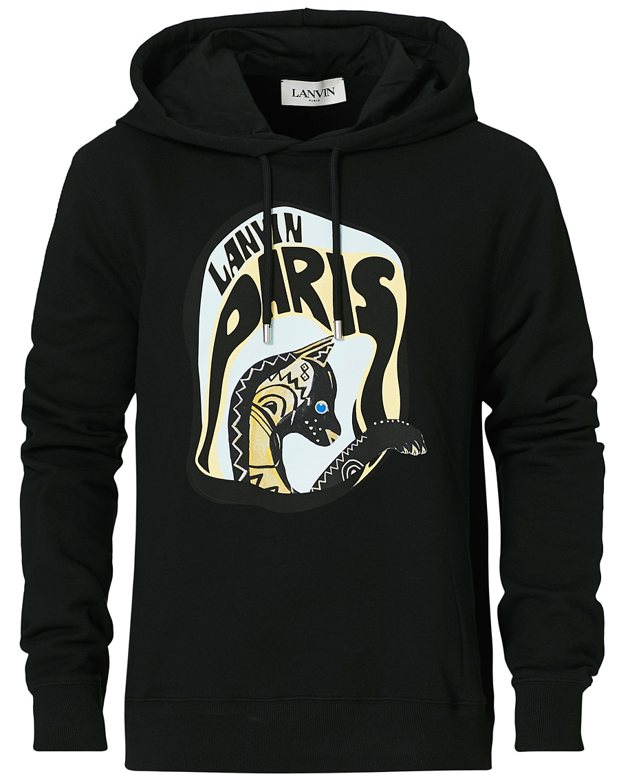 Mies | Puserot | Lanvin | Cat Print Hoodie Black