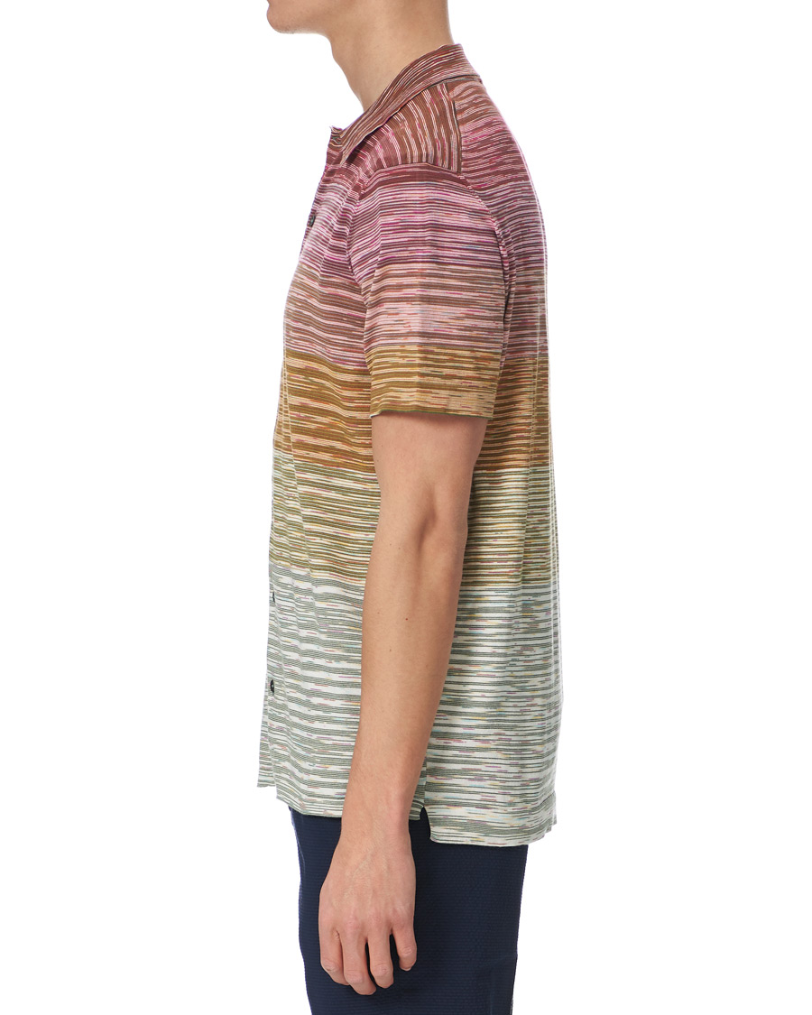 Mies | Kauluspaidat | Missoni | Space-Dye Knitted Short Sleeve Shirt Multicolor