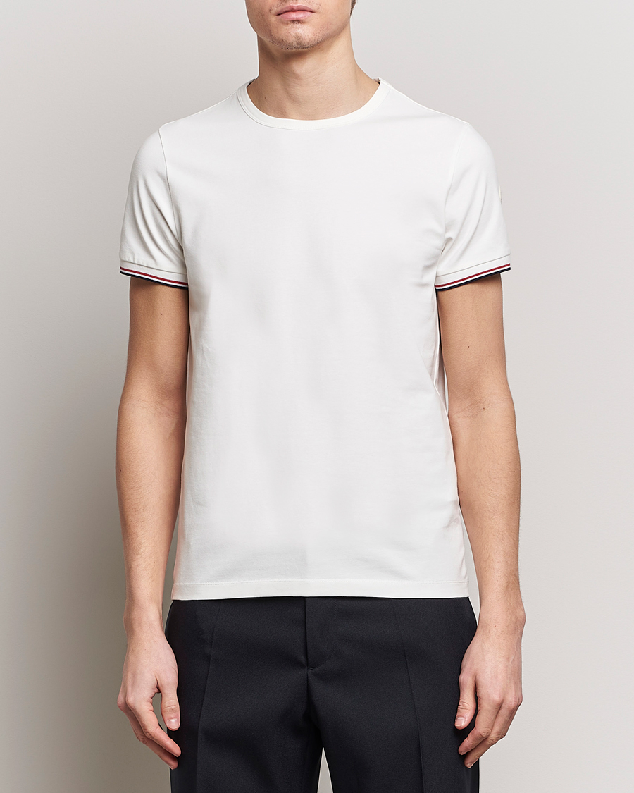 Mies |  | Moncler | Shoulder Logo T-Shirt Off White
