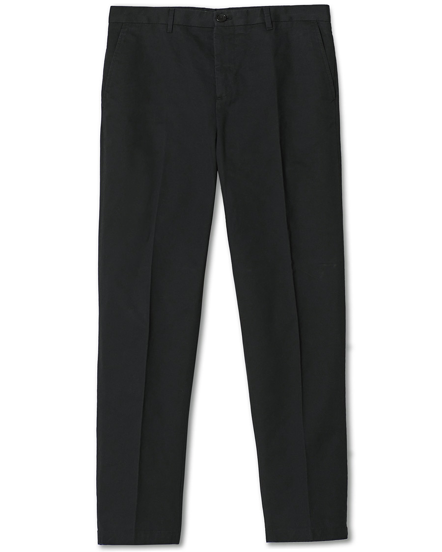 Mies | Housut | Filippa K | William Cotton Trousers Black