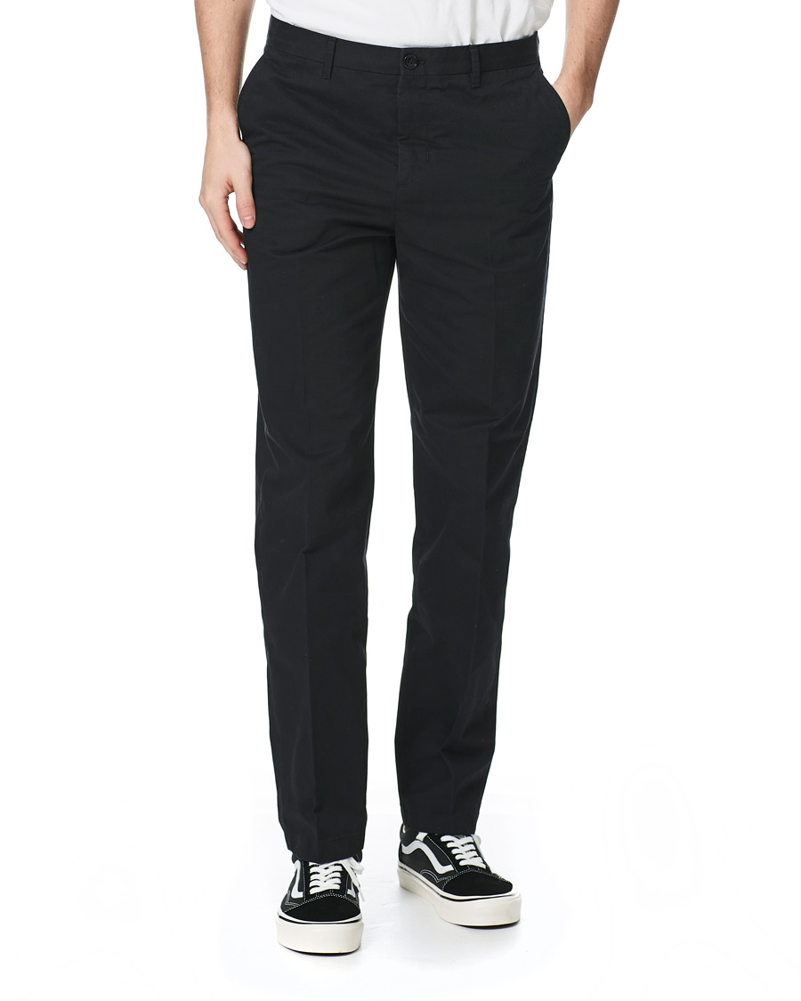 Mies | Housut | Filippa K | William Cotton Trousers Black